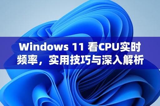 Windows 11 看CPU实时频率，实用技巧与深入解析