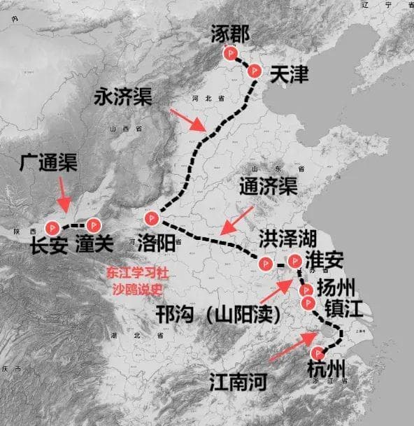 元朝的运河的裁弯取直，和中国政治中心的东移