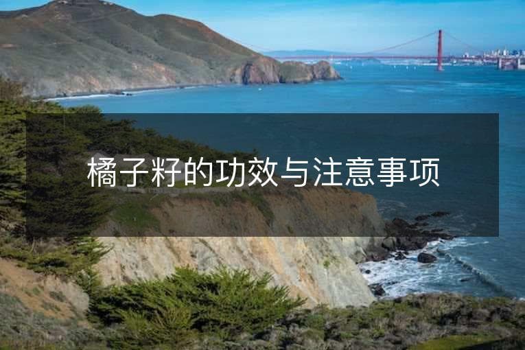 橘子籽的功效与注意事项