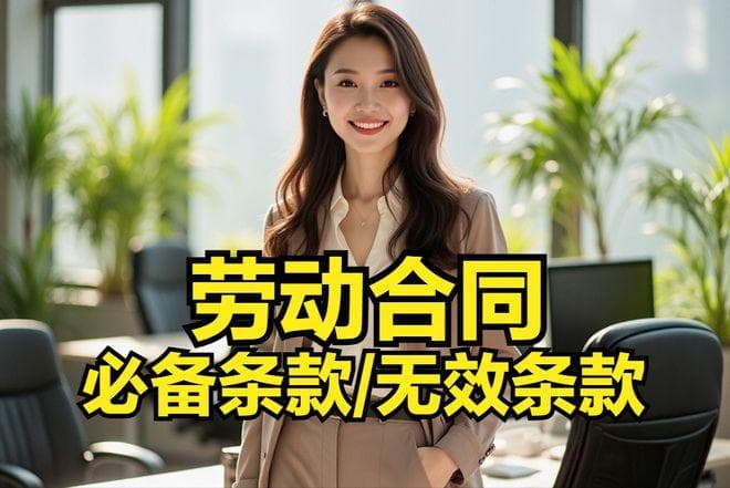 劳动合同必备条款与无效条款全解析：员工老板必看避坑指南