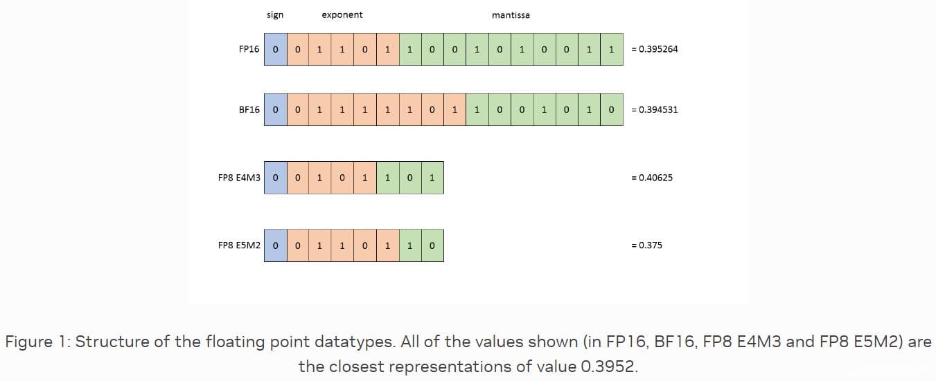 FP8 浮点数表示法