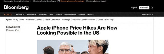 苹果公司不太可能在美国组装iPhone，因成本过高