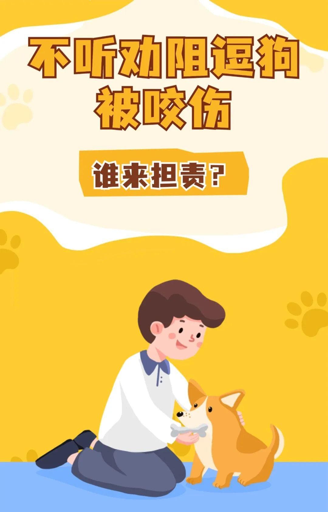 不听劝阻逗狗被咬伤，谁来担责？