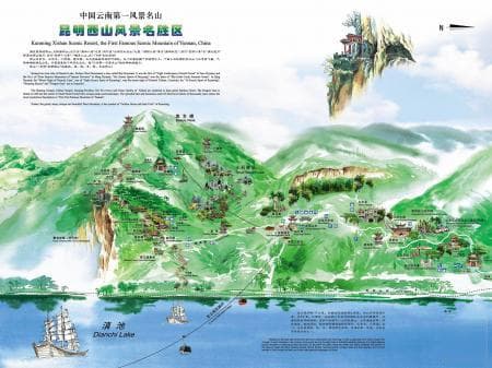 昆明西山森林公园：7大景点、4条路线，玩转滇池畔的4A景区