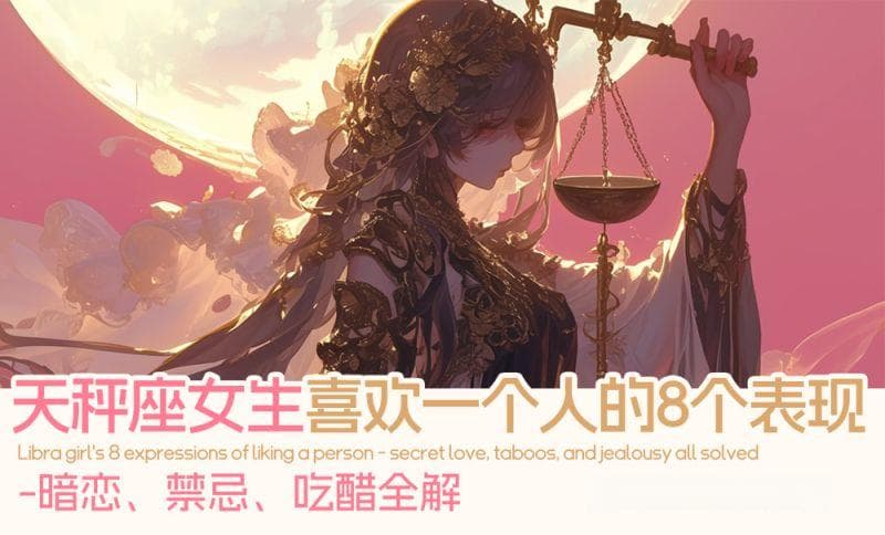 天秤座女生喜欢一个人的8个表现-暗恋、禁忌、吃醋全解