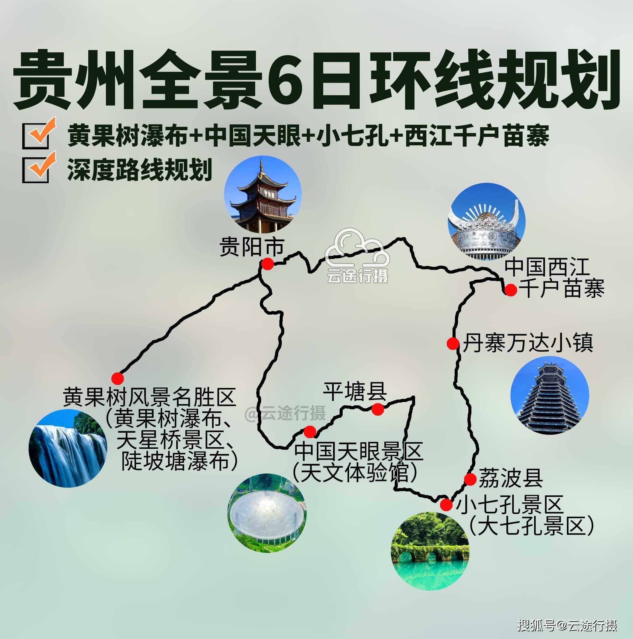 贵州全景6日旅游路线图规划攻略，贵州黔南秘境全景之旅