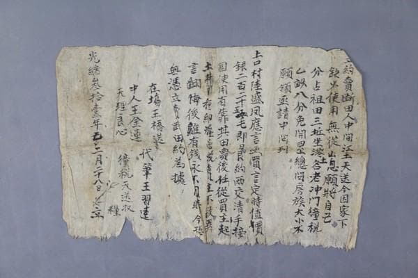 清代契约文书：广西各民族经济相依的历史见证
