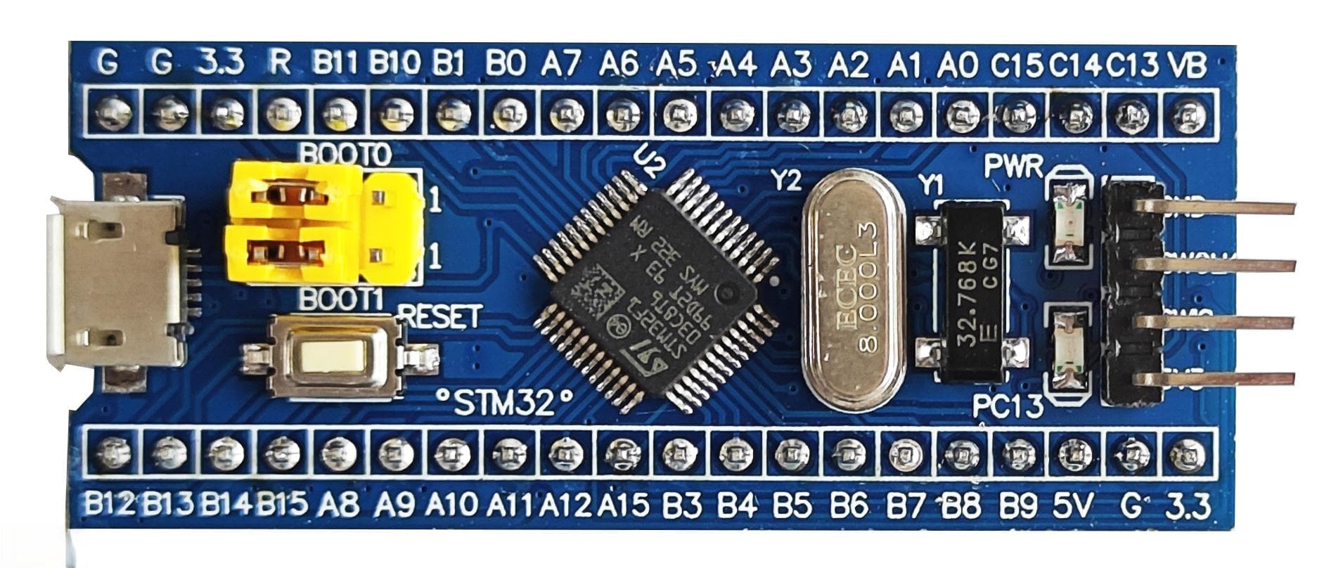 STM32单片机开发入门(一)STM32F103C8T6小系统板电路原理图分析