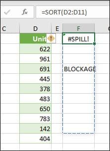 如何修正 #SPILL! 错误
