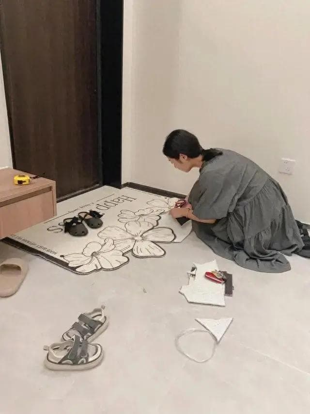 越来越多人不在门口放“地垫”了，建议学他家的做法，干净还耐用