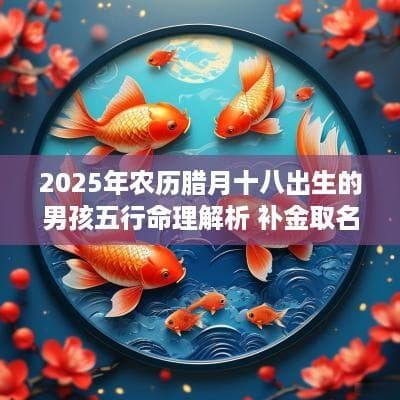 2025年农历腊月十八出生男孩八字命理与取名建议