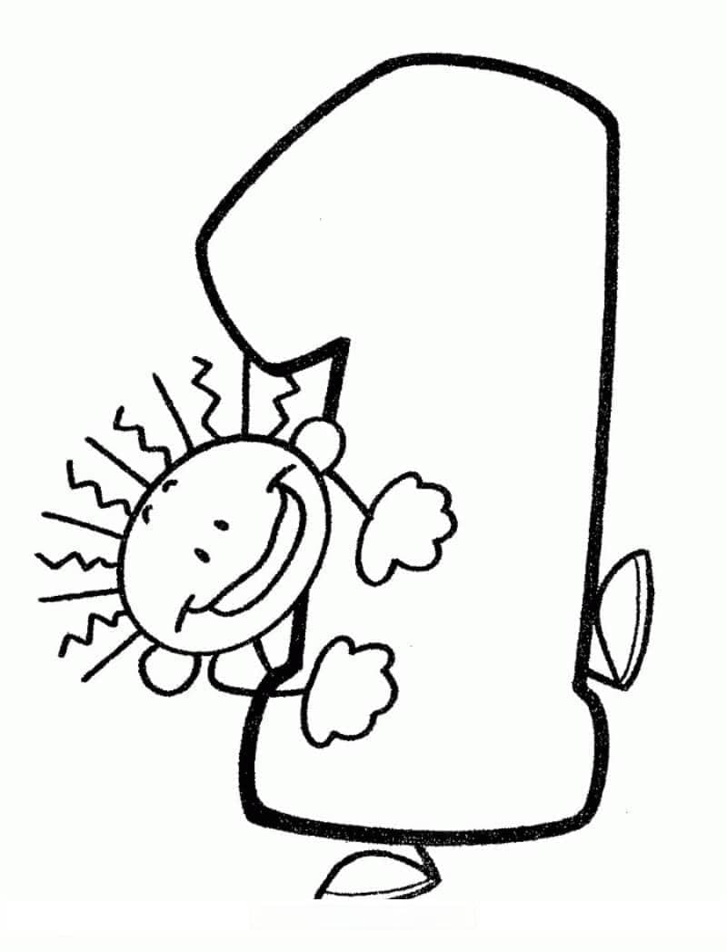一起认识10以内的数字！15张数字启蒙卡通涂色简笔画！