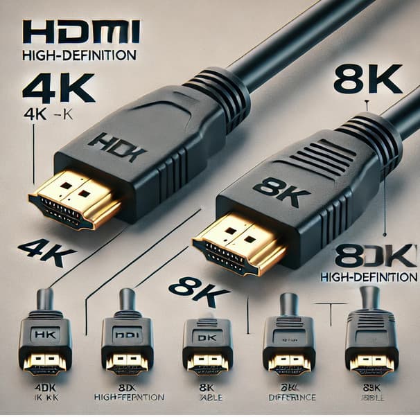 HDMI 4K和8K高清线区别详解：选购指南与技术解析