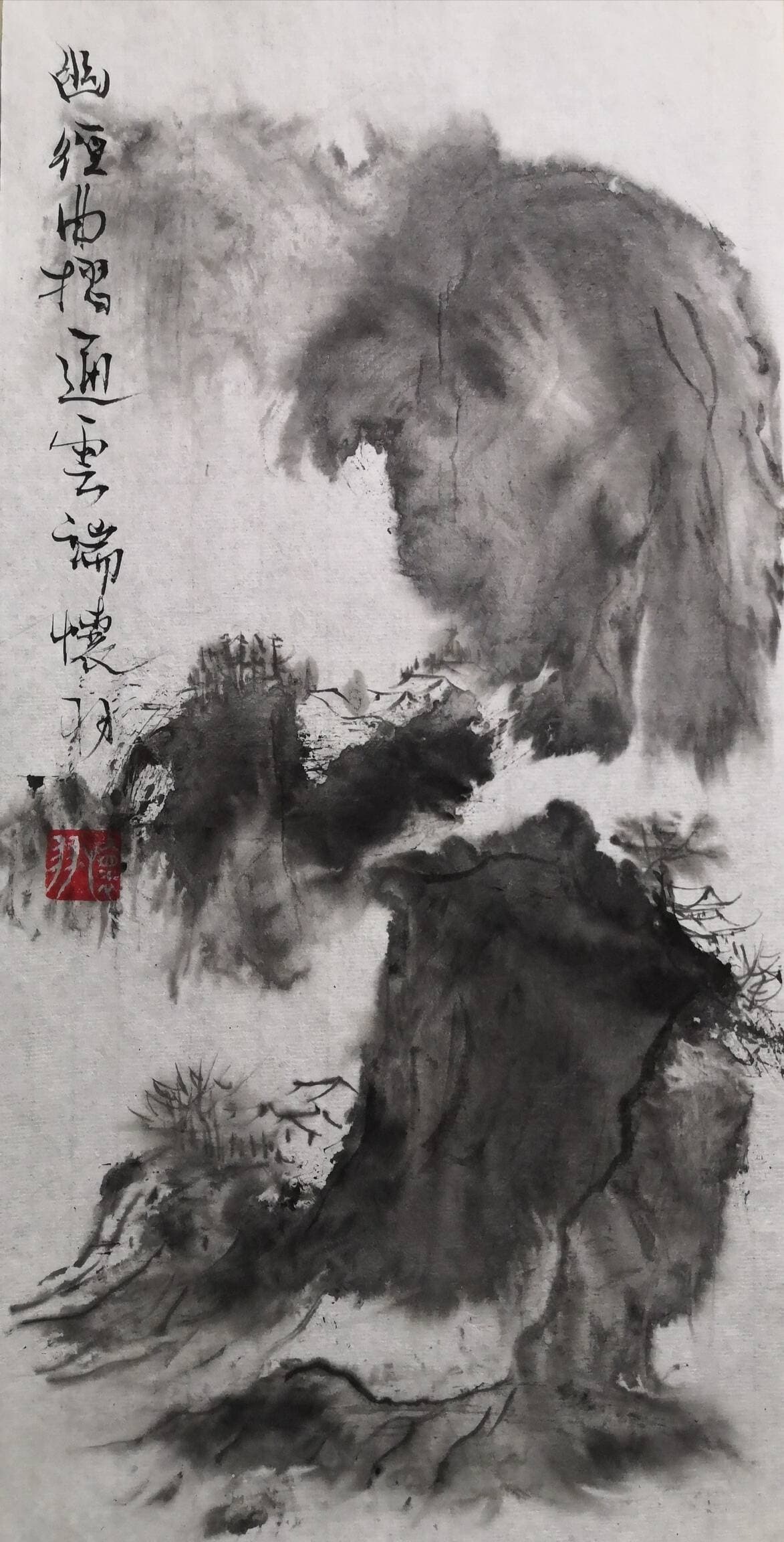 黄仍彬如何运用光影效果塑造山水的形态