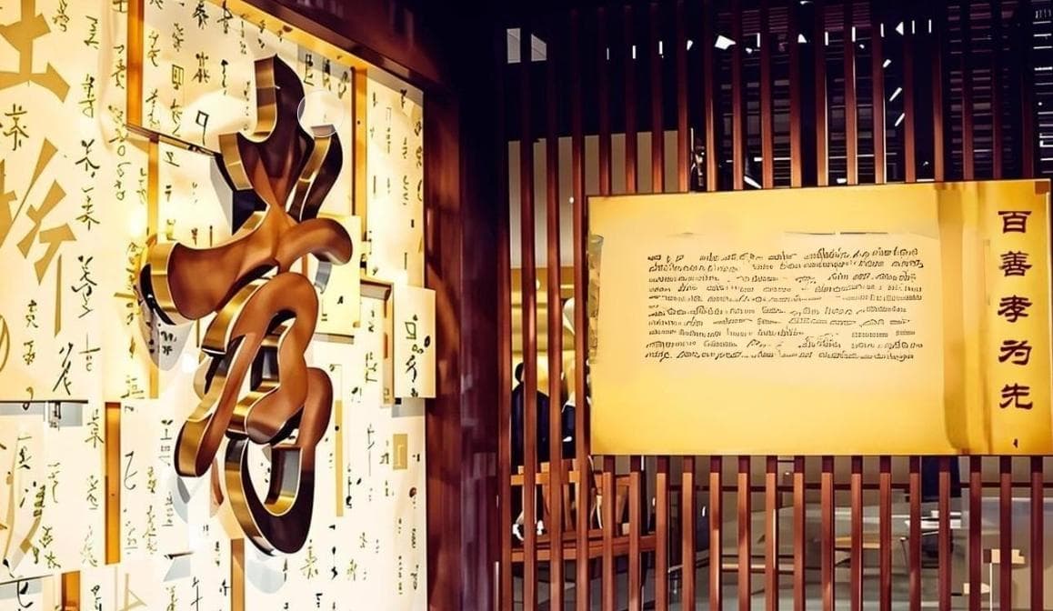 百善孝为先-传统孝文化展厅设计-以孝为主题的展馆