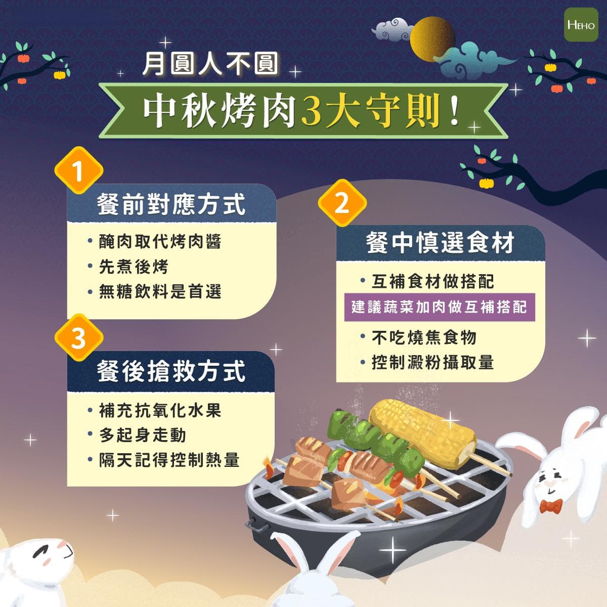 中秋烤肉不怕胖！营养师教你这样吃最轻松、没负担