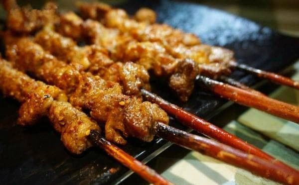 深夜美食推荐之新疆红柳枝烤羊肉，好吃到爆根本停不下来