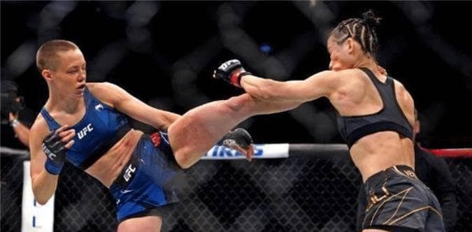 中国UFC一姐张伟丽：被罗斯高扫踢爆头KO，直言自己能赢回来
