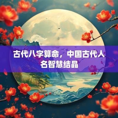 古代八字算命：中国古代人名智慧结晶