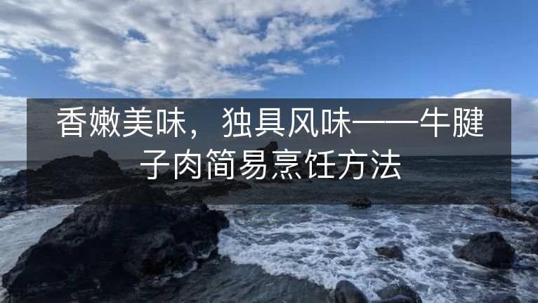 香嫩美味，独具风味——牛腱子肉简易烹饪方法