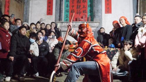 南丰县白舍镇：田东村圆傩 热闹又喜庆（图）
