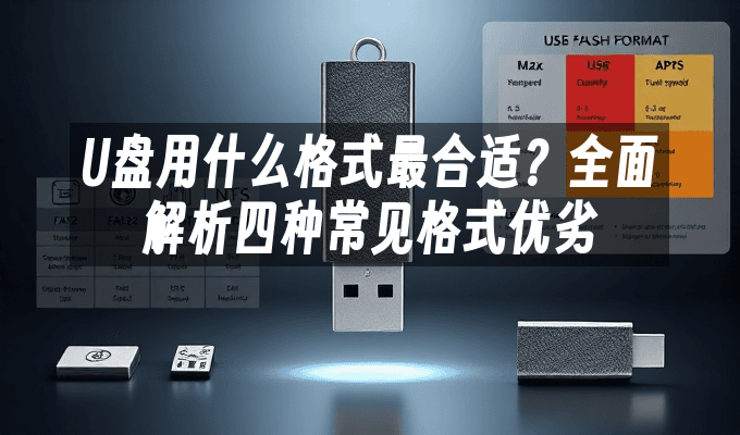 U盘用什么格式最合适？全面解析四种常见格式优劣