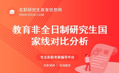重点！23年、24年教育非全日制研究生国家线对比分析
