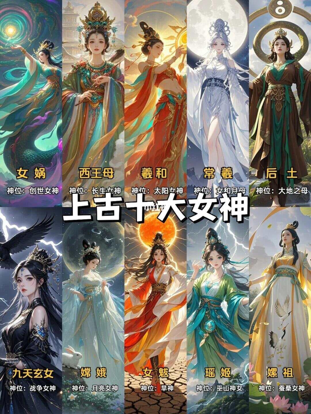 【上古神话】上古十大女神图鉴