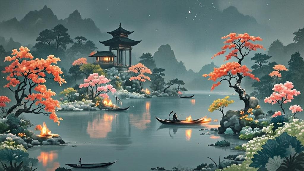 冷门古诗中的绝美意境，静谧中藏着心灵的慰藉
