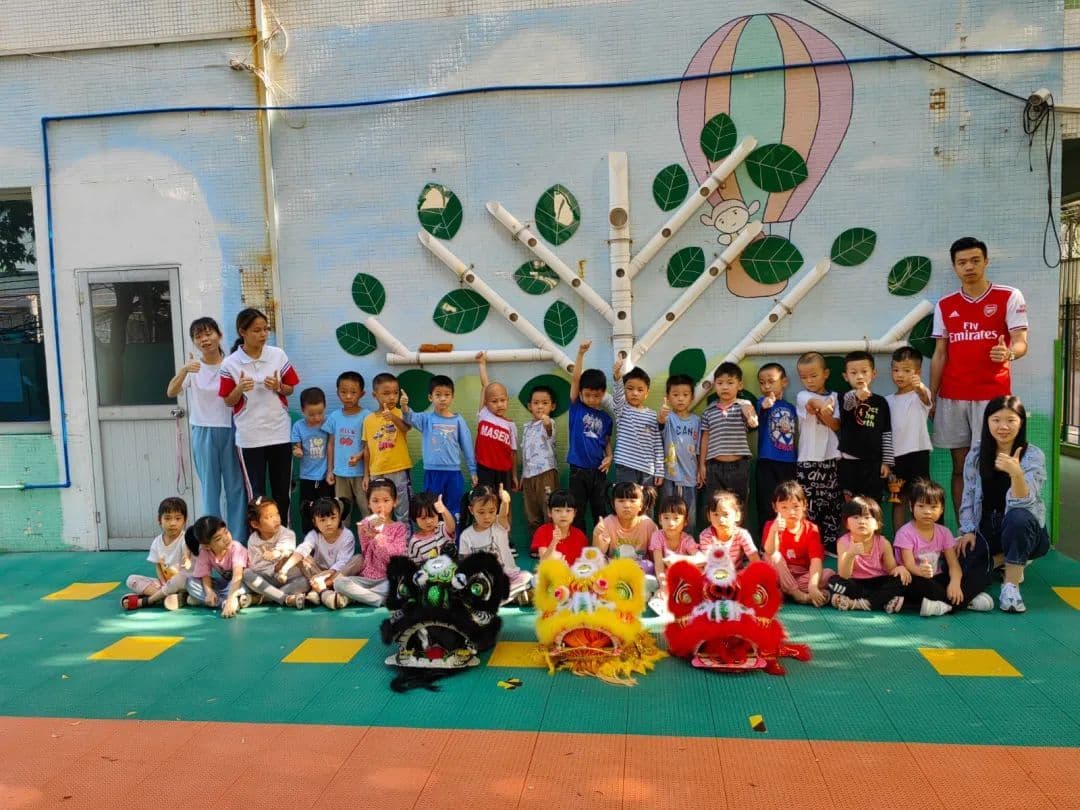 非遗在校园 |  “雄狮幼儿”崛起，文边村传承醒狮之路越走越宽