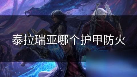 泰拉瑞亚熔岩地带探险必备！哪款护甲防火能力最强？