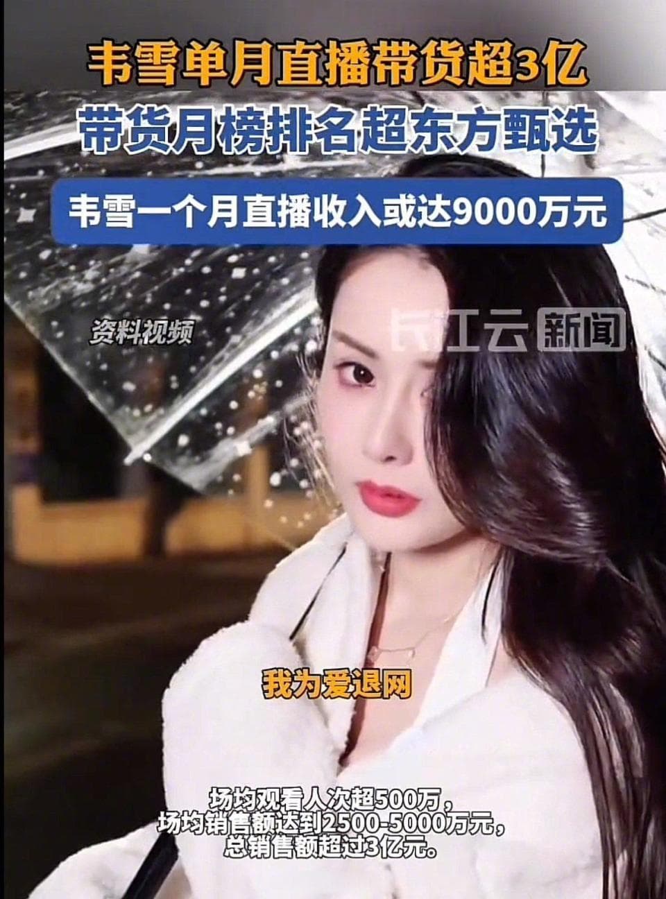 网红经济的双刃剑：韦雪9亿收入引发的争议与思考