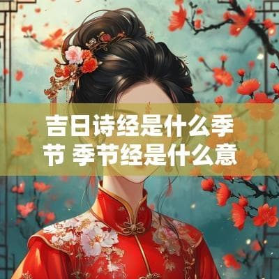 吉日诗经是什么季节 季节经是什么意思