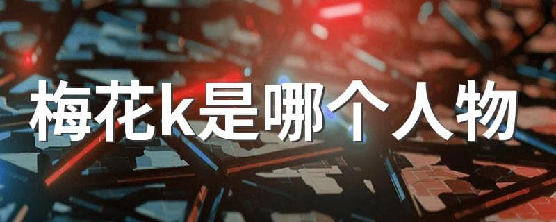 梅花k是哪个人物