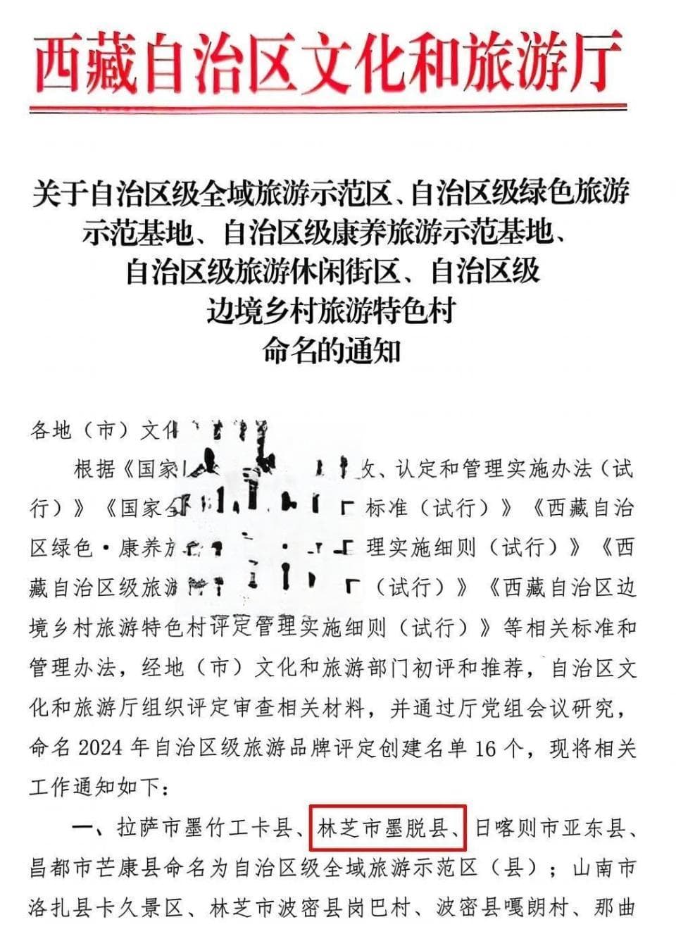 墨脱县获评自治区级全域旅游示范县，茶香与非遗交织展现独特魅力