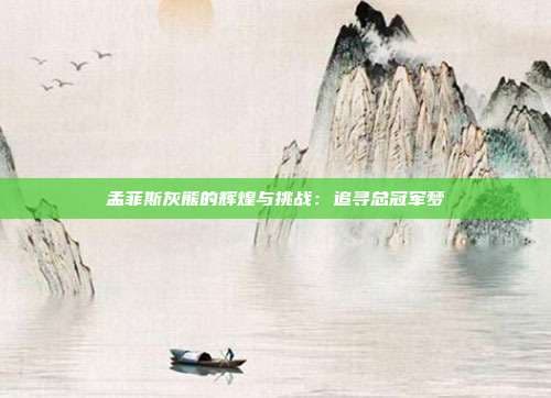 孟菲斯灰熊的辉煌与挑战：追寻总冠军梦