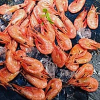 蒜香芦笋炒加拿大北极虾