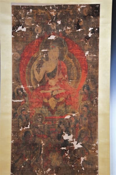 西夏王陵出土《炽盛光佛图》：唐代以来的绘画艺术珍品