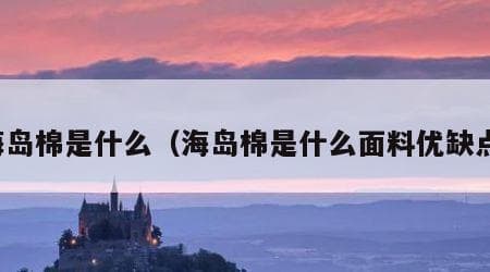 海岛棉是什么？——从纤维长度到面料优缺点的全面解析