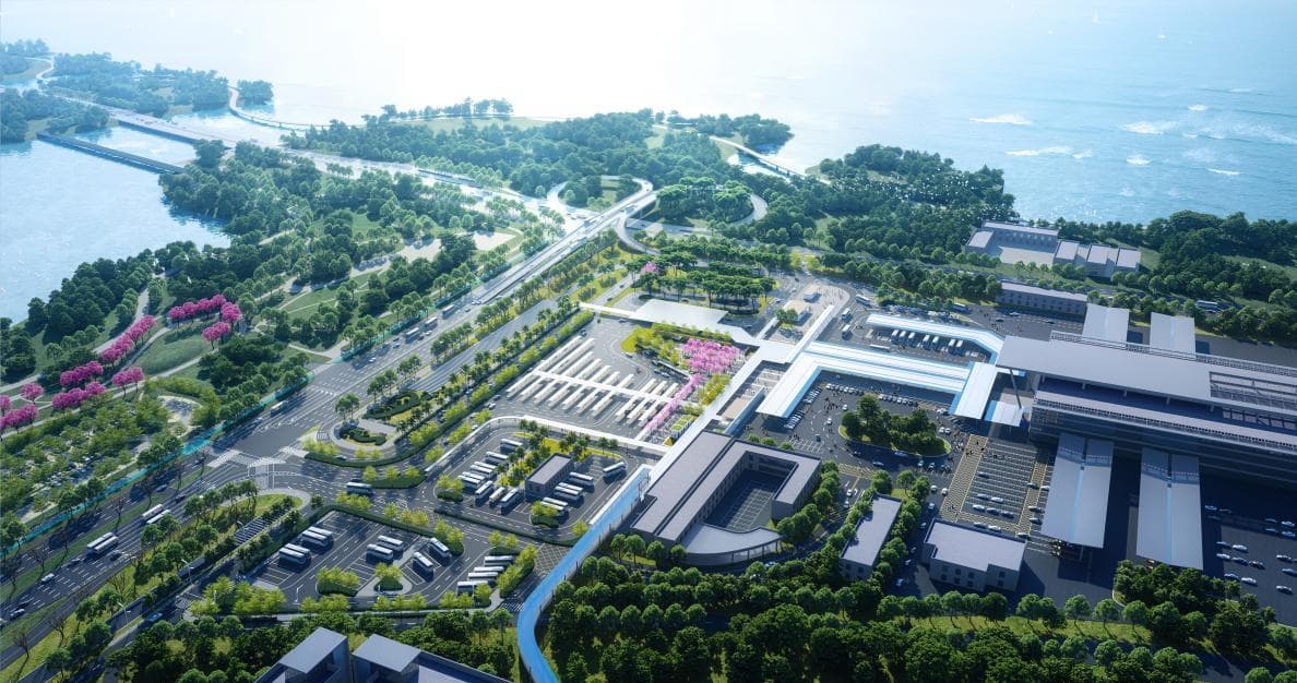 深圳湾口岸公共交通接驳区交通改善工程启动