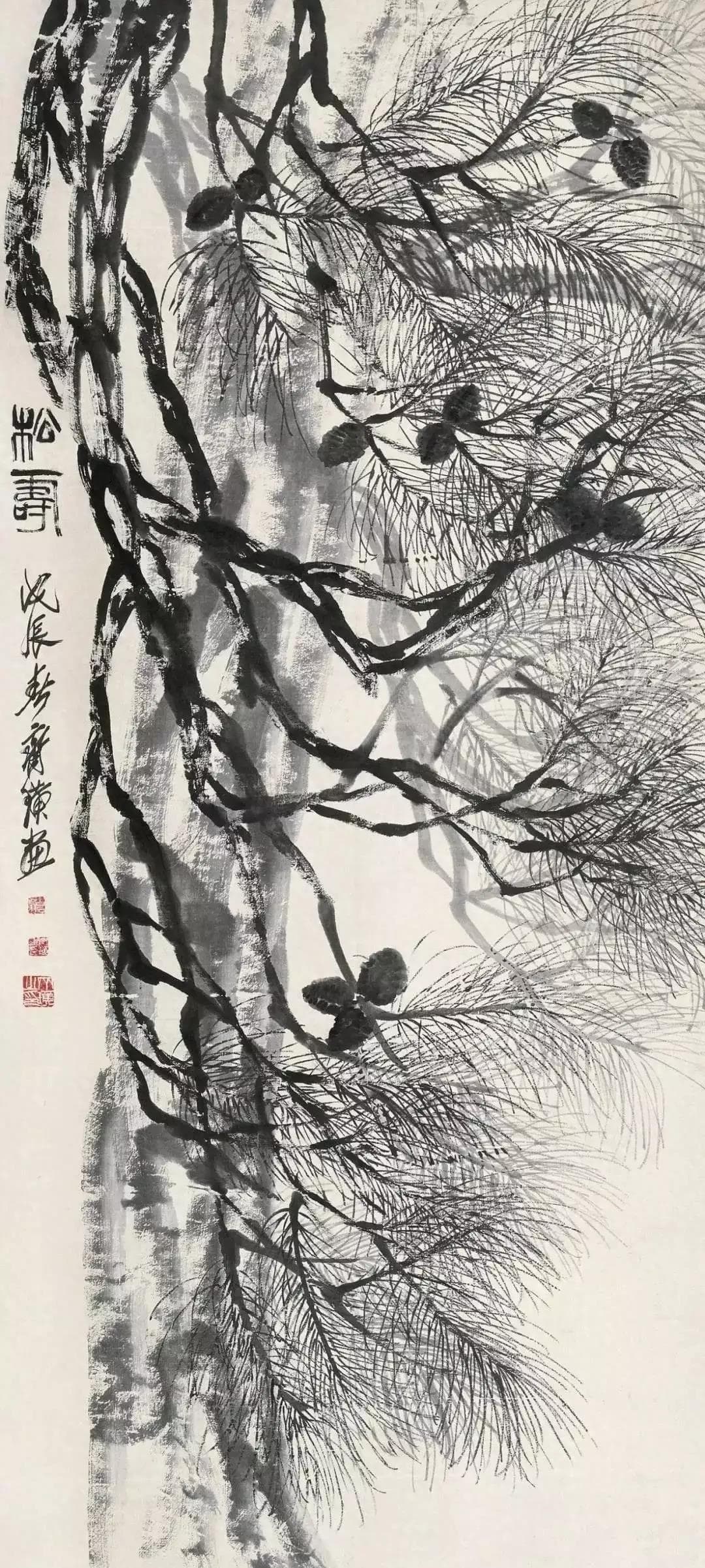 山水画卷里松树的深远人文寓意解析