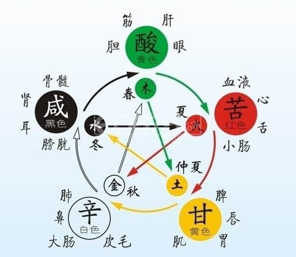 五行与健康的对应关系，这些你肯定还不知道！