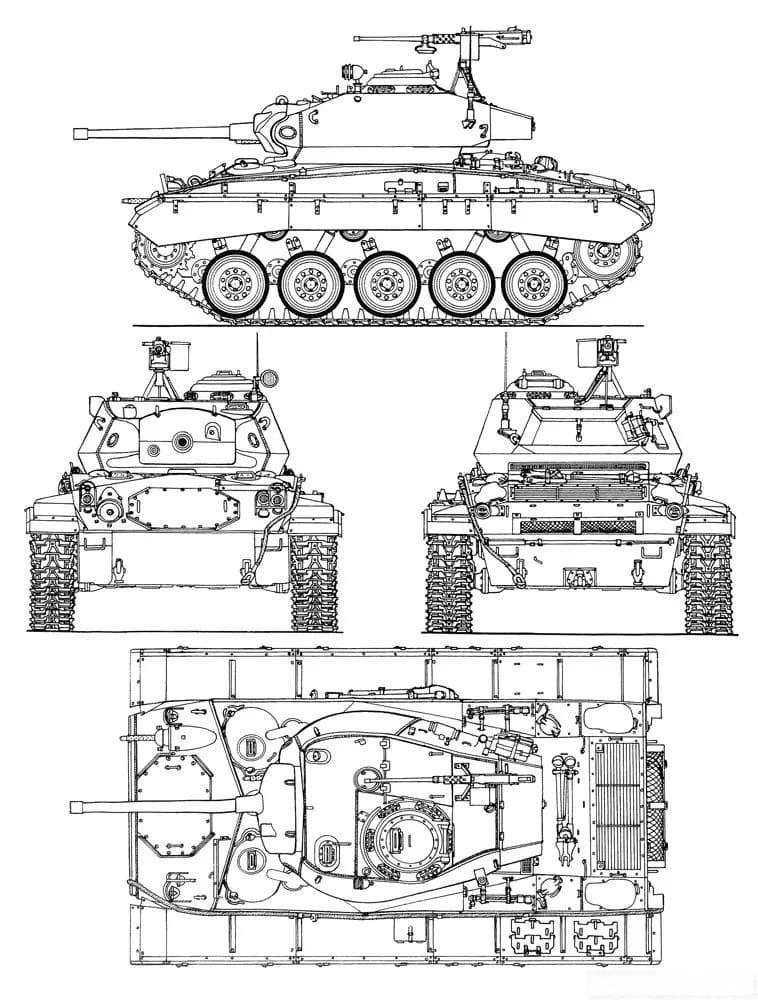 M24“霞飞”轻型坦克 诞生于二战炮火当中 性能超越其他同类型号