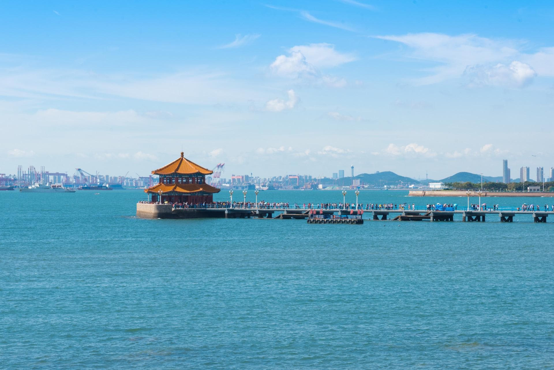 红瓦绿树、碧海蓝天 来青岛这些景区赏花看海