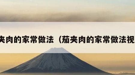 茄夹肉的多种家常做法：炸、蒸、肉末，总有一款适合你