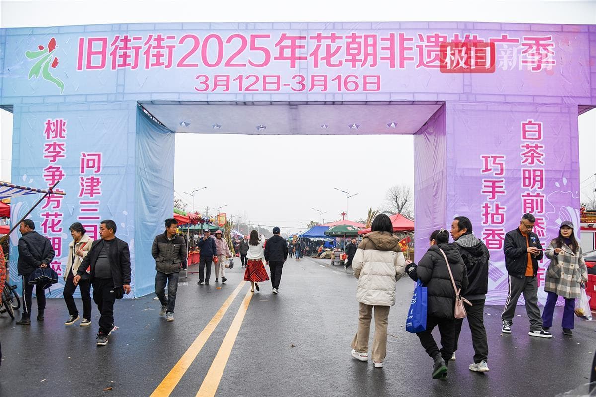 武汉新洲旧街花朝非遗推广季启幕，数万群众共赴“春天的约定”