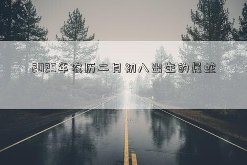 2025年农历二月初八出生的属蛇人命运如何