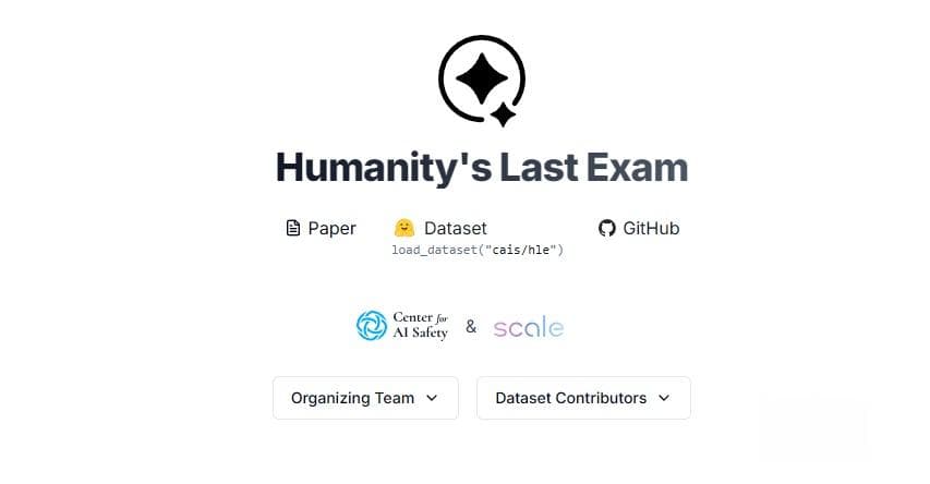 “人类终极考试”基准测试发布：顶级 AI 系统表现惨淡，回答准确率均未超 10%