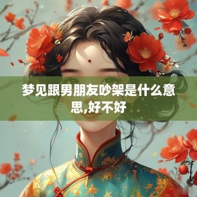 梦见跟男朋友吵架是什么意思,好不好