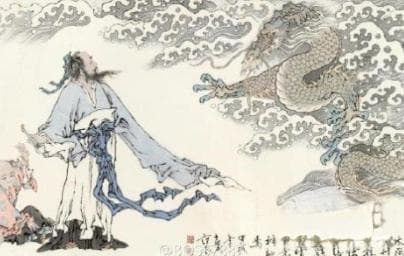 张僧繇“画龙点睛”，两条金龙破壁飞天